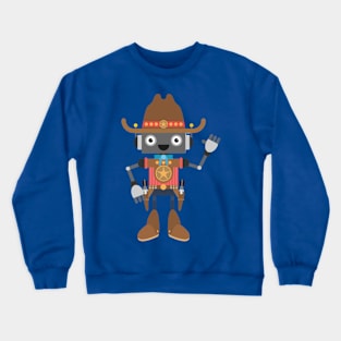 waving robot2 Crewneck Sweatshirt